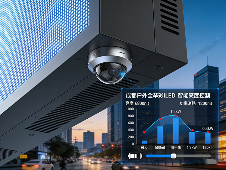成都戶外全彩屏的能耗與運維成本真相：智能控制、遠程診斷與壽命評估