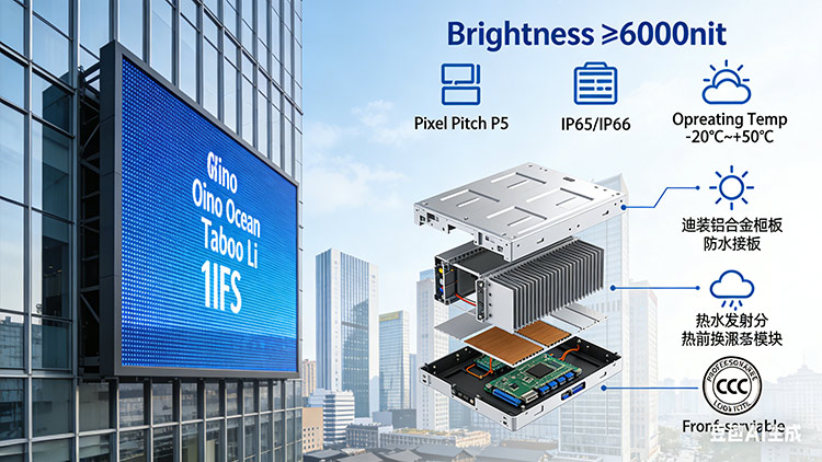 成都戶外全彩屏選購指南：像素、亮度、防護等級如何選？（2026最新標準）